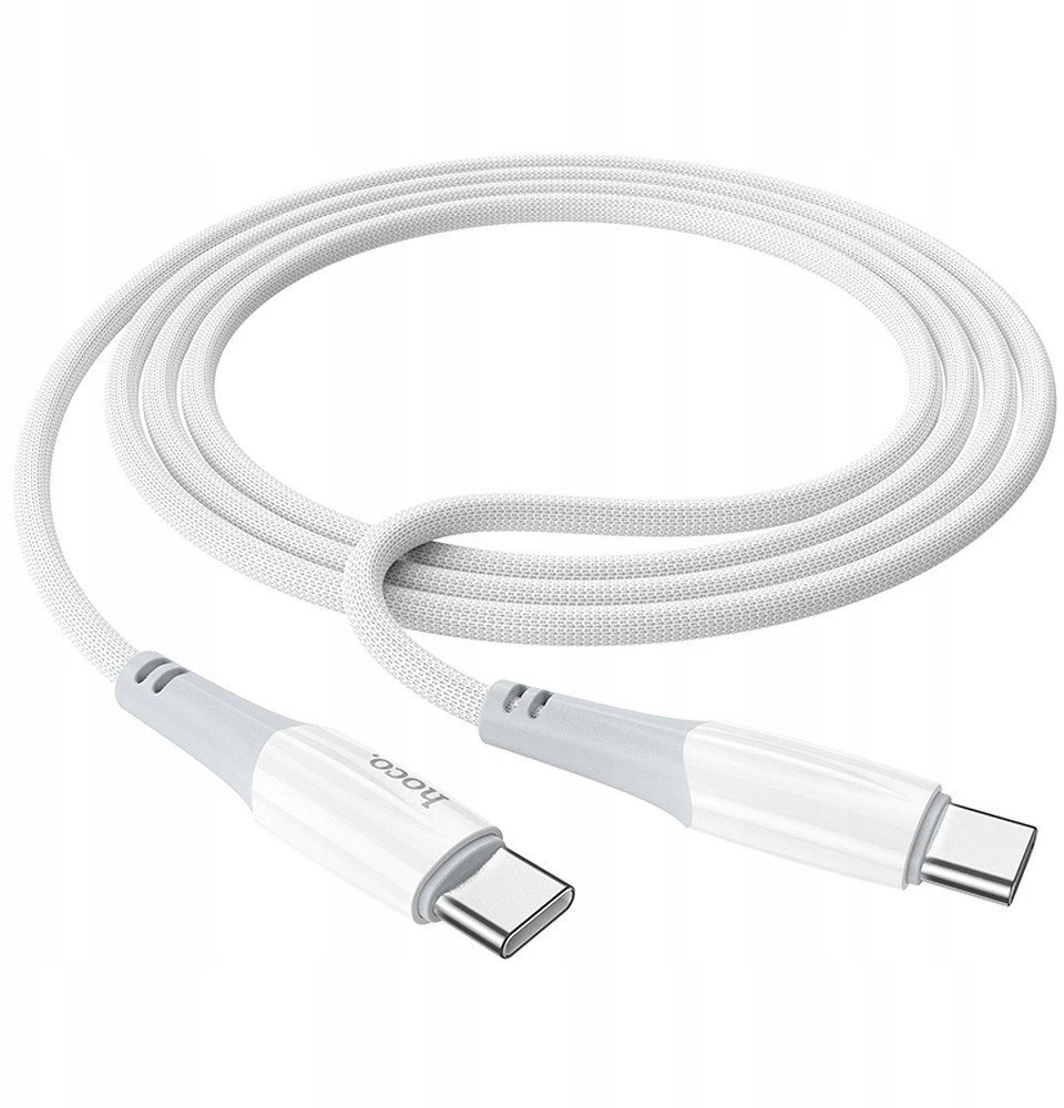USB-C laidas į USB-C Hoco 3A 60W 1 m X70 baltas