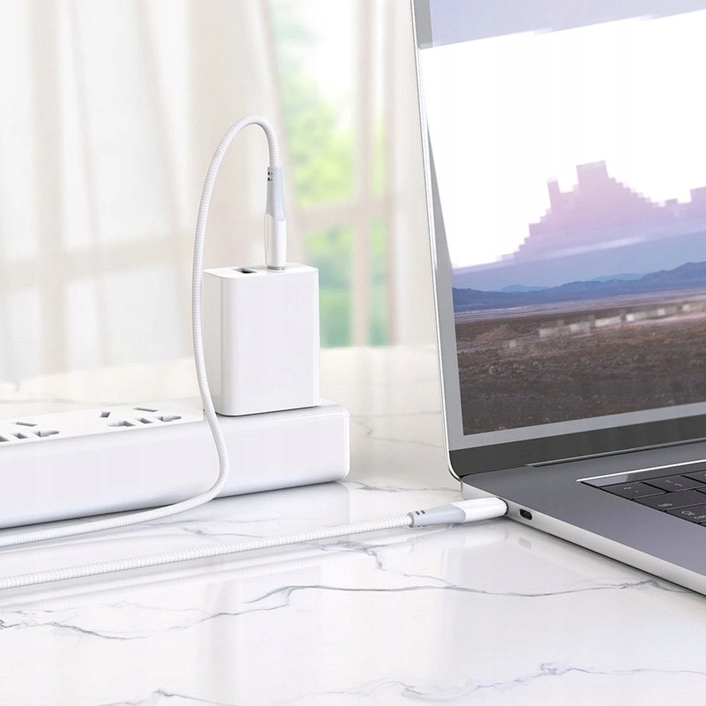 USB-C laidas į USB-C Hoco 3A 60W 1 m X70 baltas