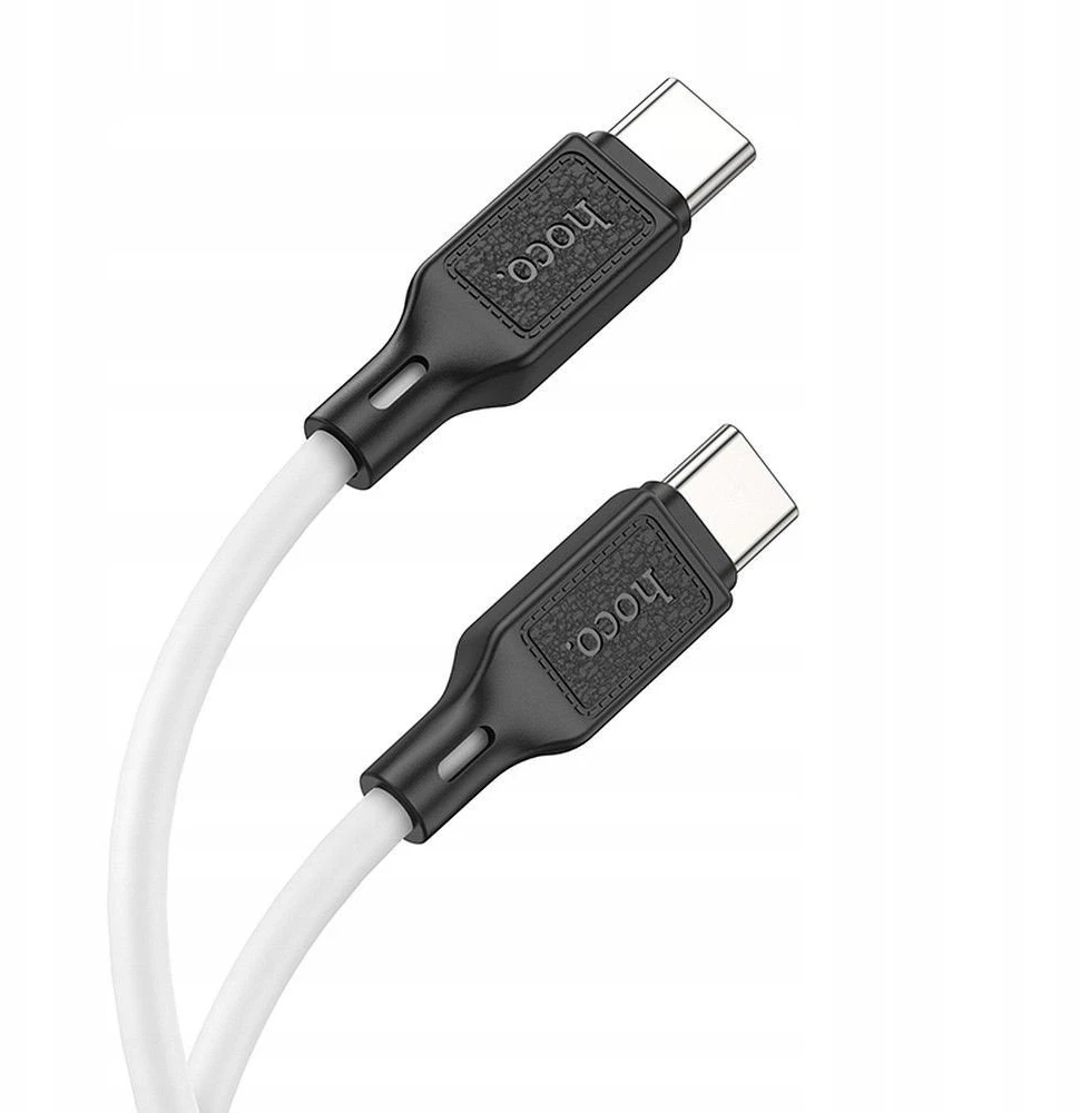 USB-C laidas į USB-C Hoco 3A 60W 1 m X90 baltas