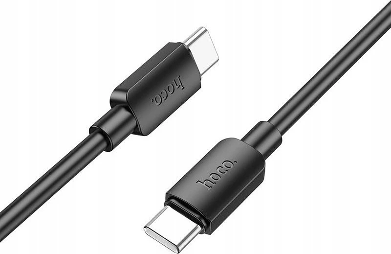 Cable USB C to USB C Hoco 3A 60W 1 m X96 juodas