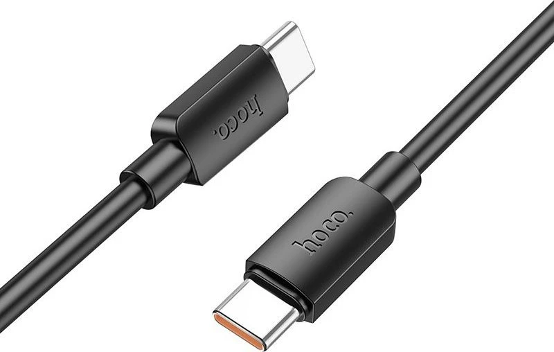 Cable USB C to USB C Hoco PD 6A 100W 1 m X96 juodas