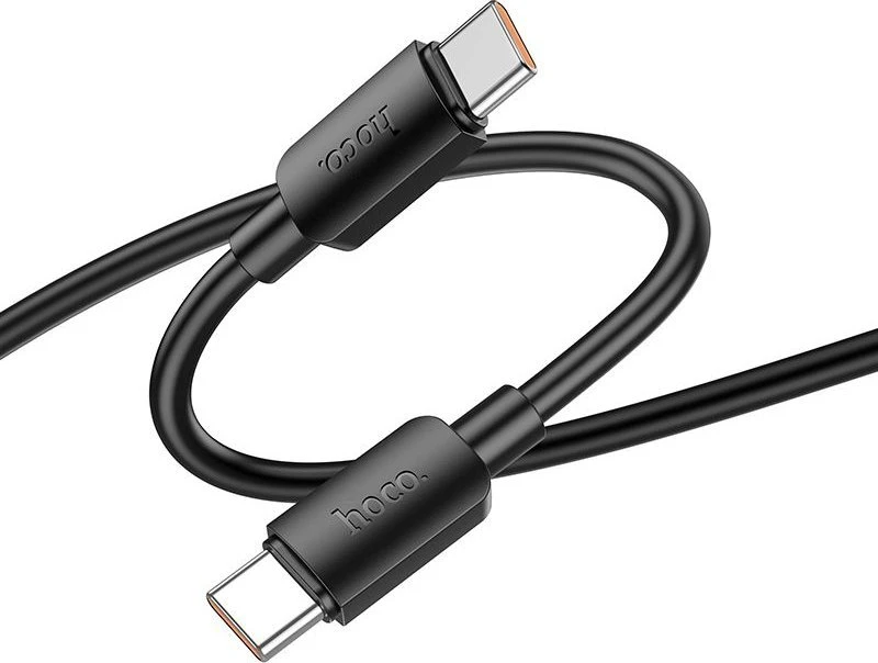 Cable USB C to USB C Hoco PD 6A 100W 1 m X96 juodas