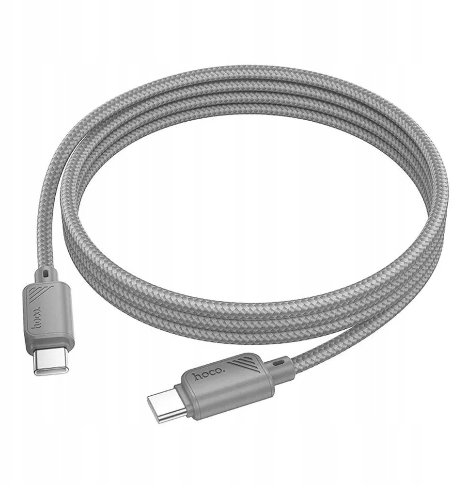 USB C į USB C laidas Hoco 3A 60W 1 m X113 pilka