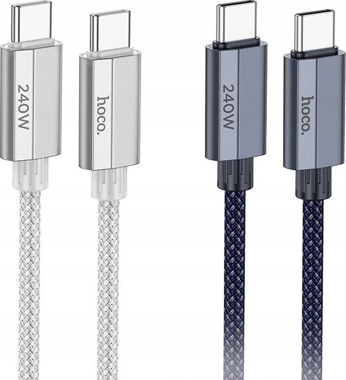USB C į USB C laidas Hoco QC3.0 PD 5A 240W 1,8 m U134 tamsi mėlynas