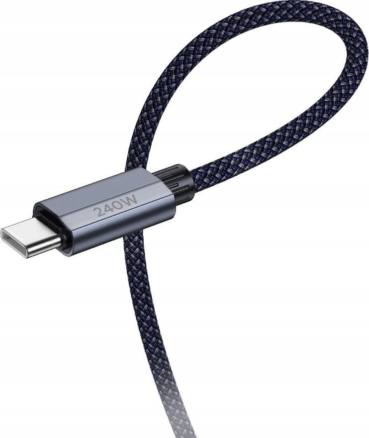 USB C į USB C laidas Hoco QC3.0 PD 5A 240W 1,8 m U134 pilka