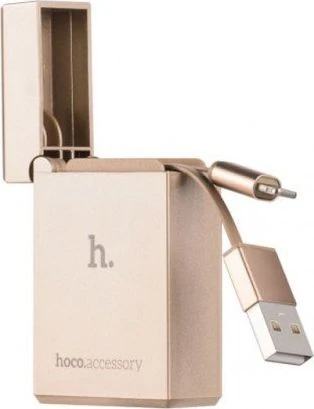 Kabelis USB Hoco USB laidas HOCO Apple Lighter UPL17, Lightning jungtis, 0.8 m, auksinė
