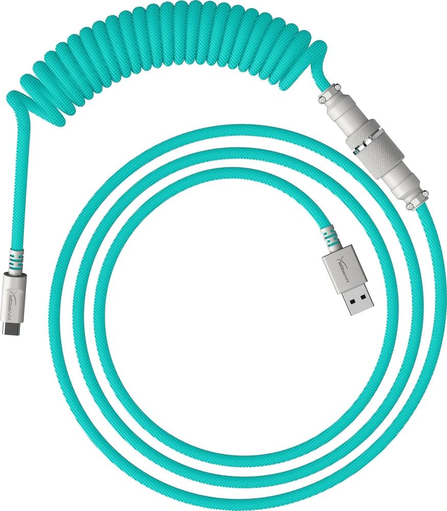 Hewlett Packard (HP) HP HyperX USB-C suvyniotas kabelis Light Žalias-Baltas