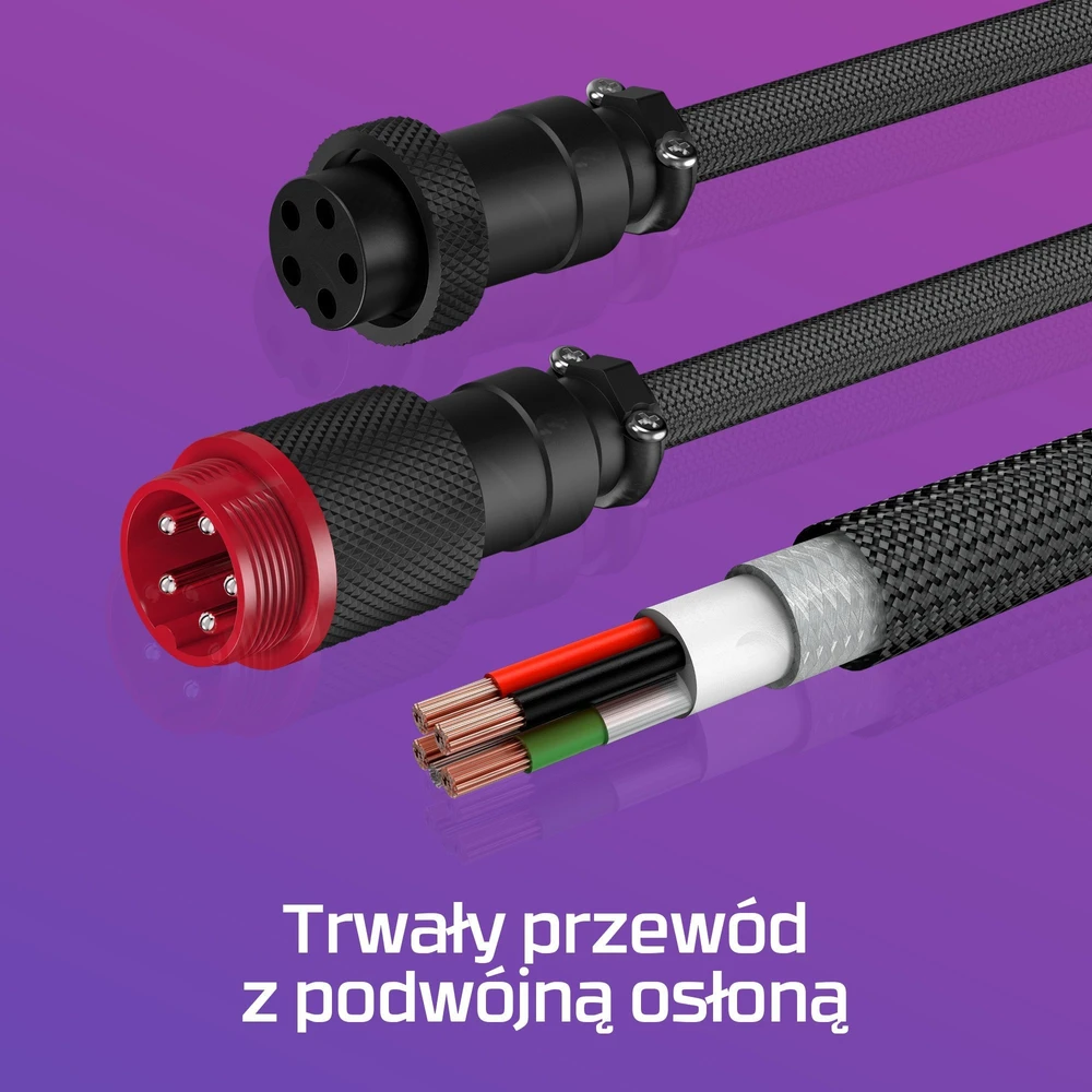 Hewlett Packard (HP) HP HyperX USB-C suvyniotas kabelis pilkas