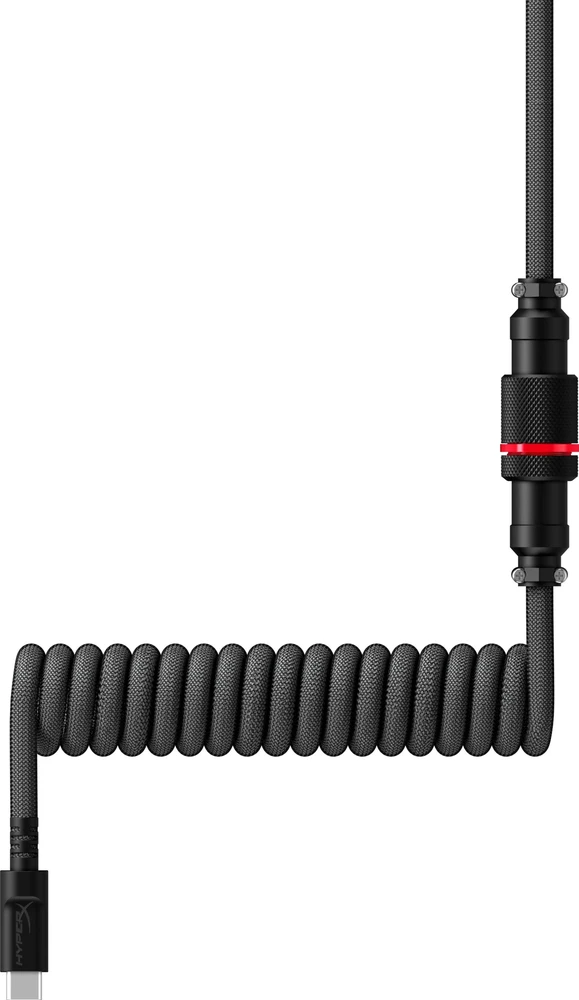 Hewlett Packard (HP) HP HyperX USB-C suvyniotas kabelis pilkas-Juodas