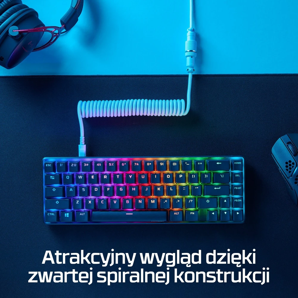 Hewlett Packard (HP) HP HyperX USB-C suvyniotas kabelis pilkas-Juodas