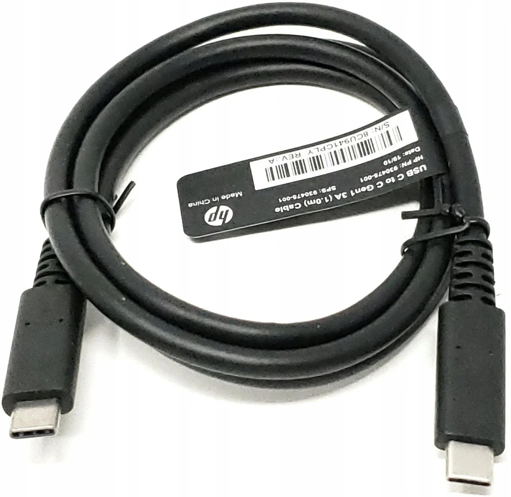 USB kabelis HP USB-C - USB-C 1 m Juodas (Assy Cable USB Type C)