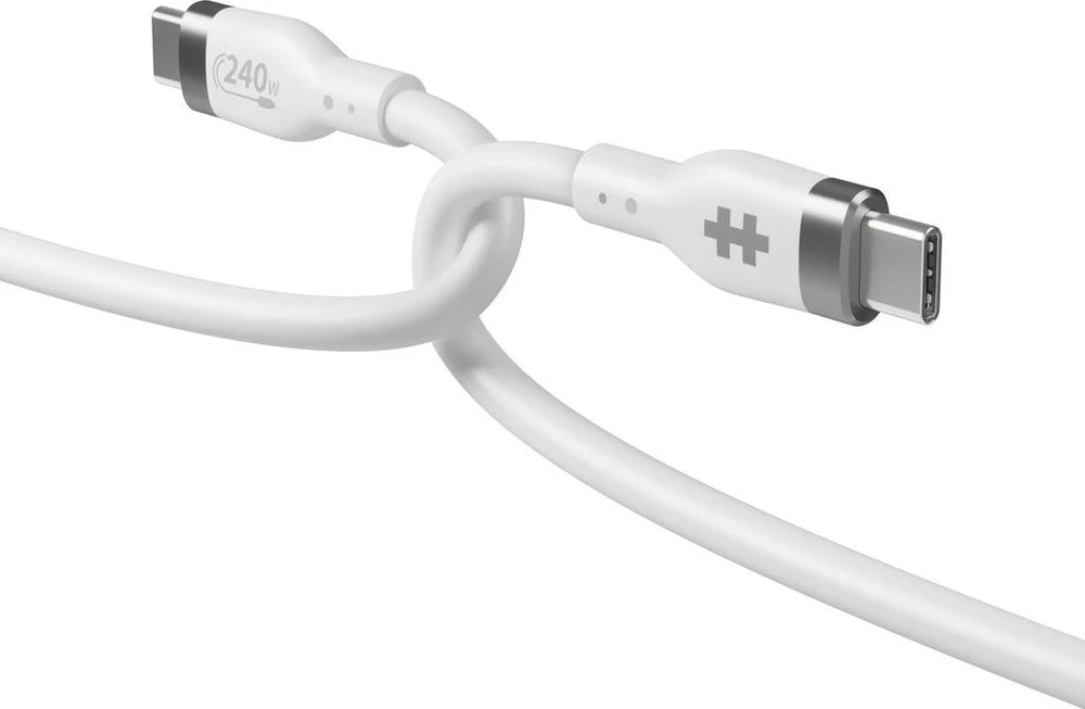 Hyper Hiper | 1M silikoninis 240W USB-C įkrovimo laidas | USB-C į USB-C