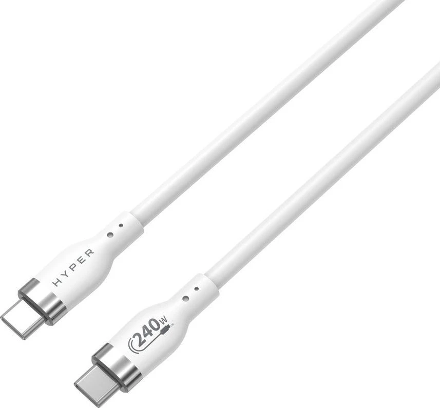 Hyper Hiper | 1M silikoninis 240W USB-C įkrovimo laidas | USB-C į USB-C
