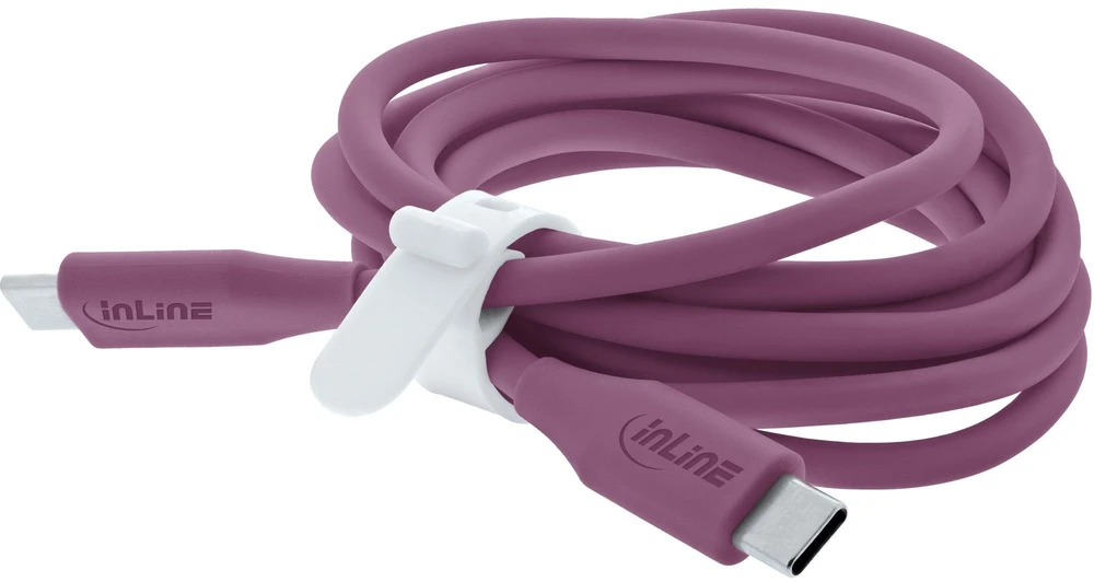 USB laidas InLine USB-C - USB-C 2 m Violetinis