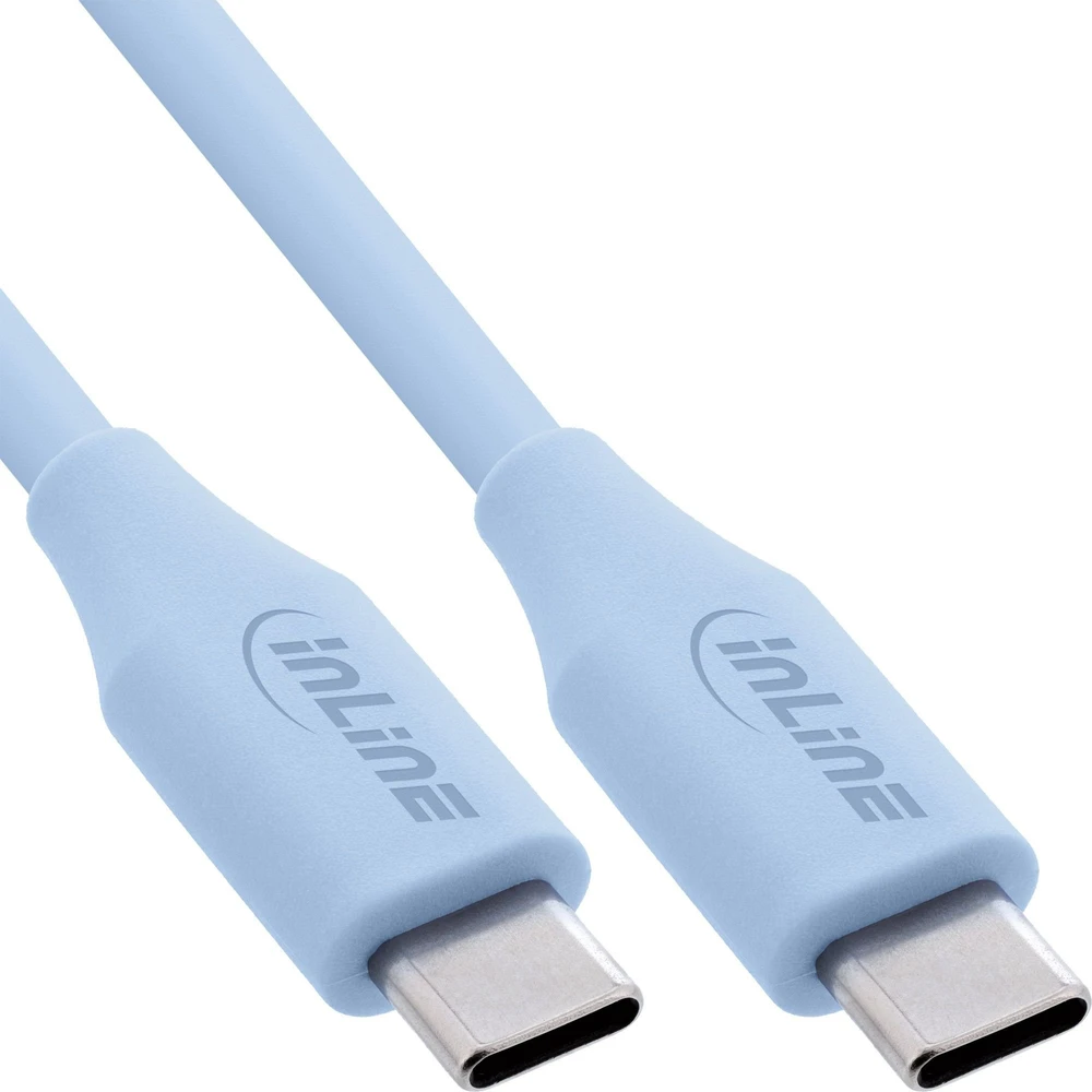 Kabelis USB InLine USB-C - USB-C 1 m Mėlyna