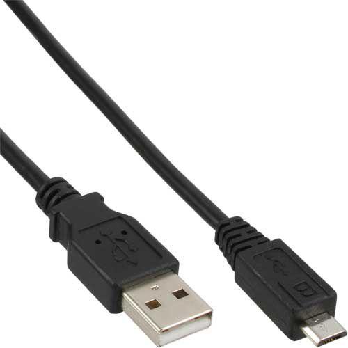 InLine Micro-USB 2.0 kabelis USB-A iki Micro-B – 1,5 m