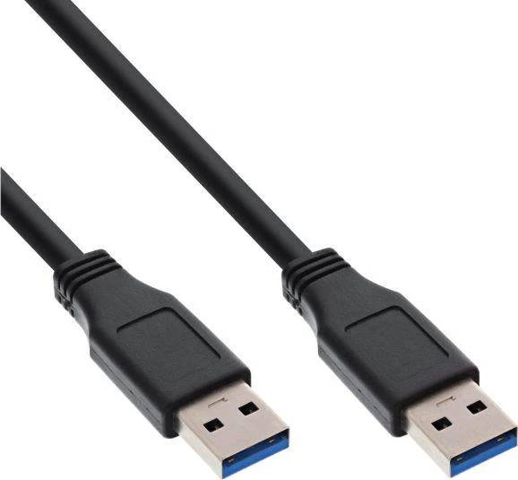 USB 3.0 laidas „InLine“, A–A, juodas – 0,3 m