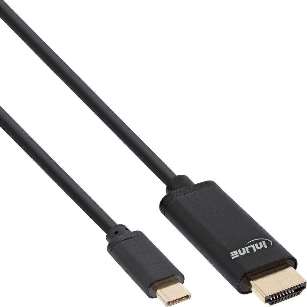 Kabelis USB InLine USB-C - HDMI 3 m Juodas (64113)