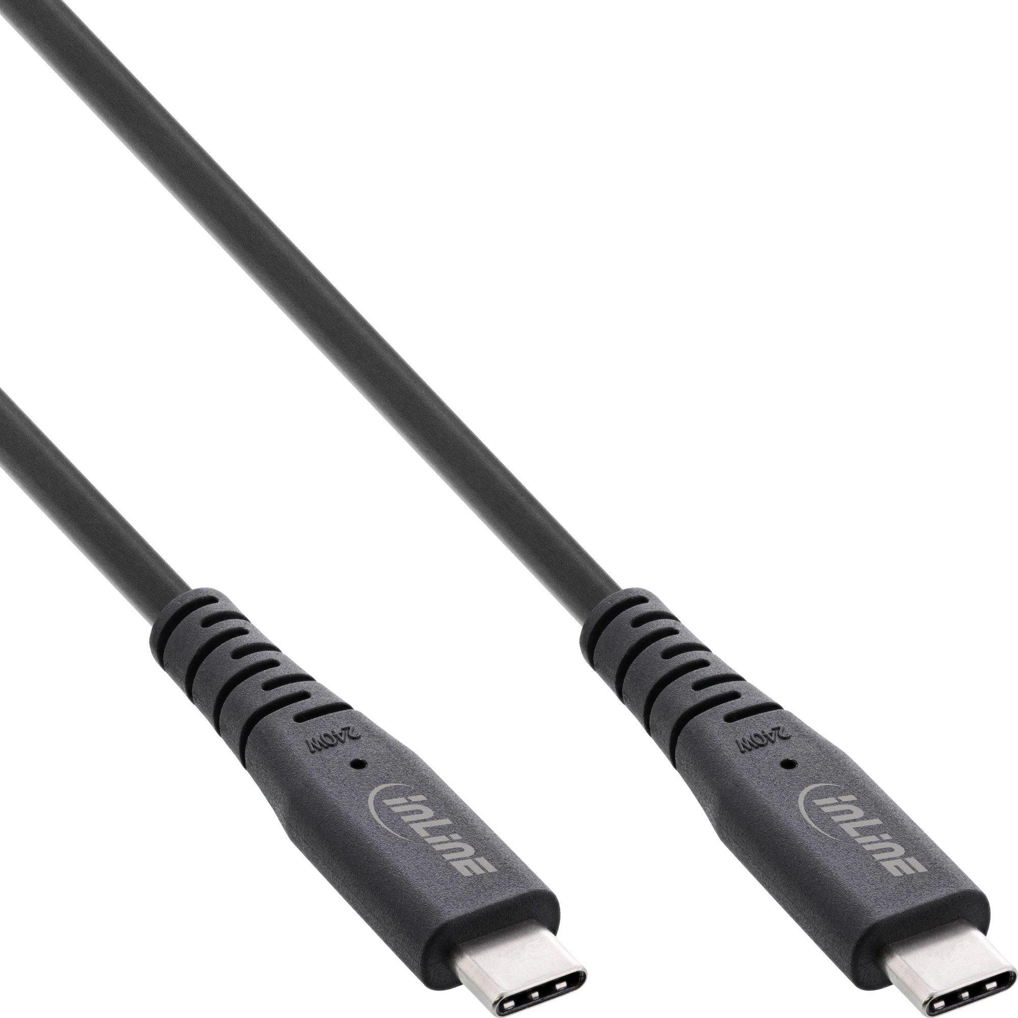 Kabelis USB InLine USB-C - USB-C 1 m Juodas (35901I)