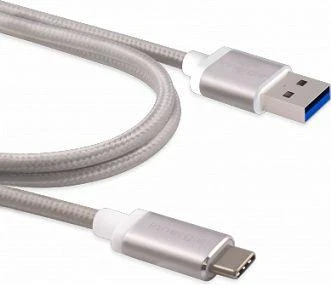 Kabelis USB Innergie USB-A - USB-C 1 m Sidabrinė (3082186500)