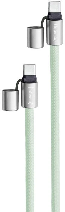 Kabelis USB Intenso USB-C - USB-C 1.6 m Žalias (7991007)