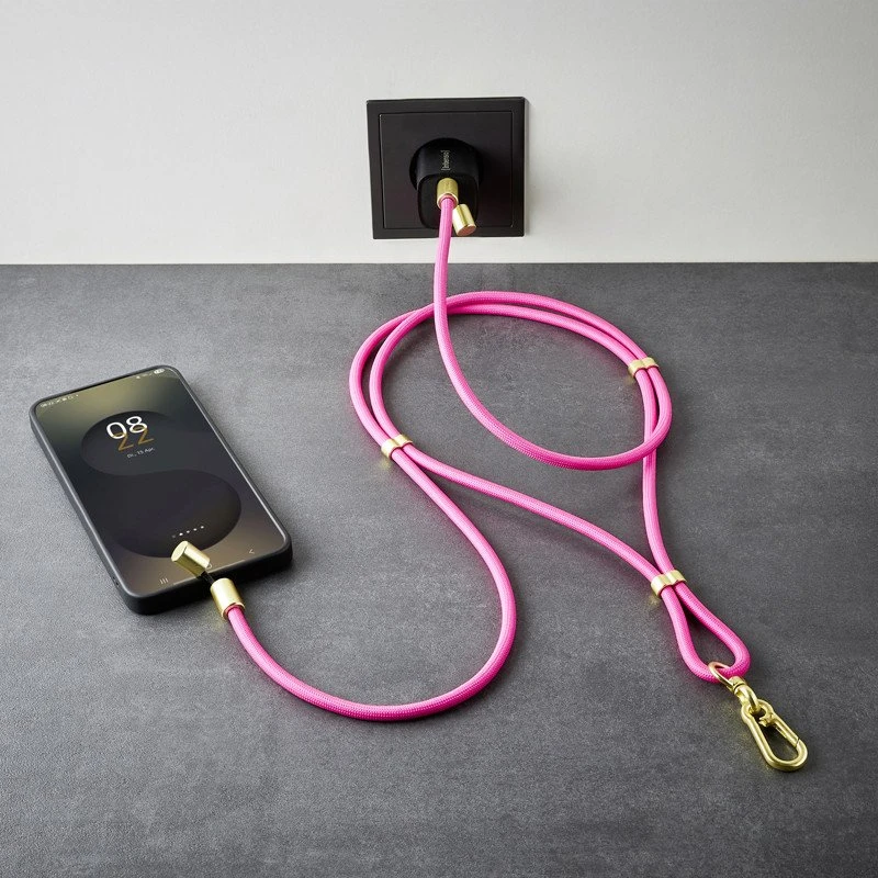 Kabelis USB Intenso USB-C - USB-C 1.65 m Rožinė (7991004)