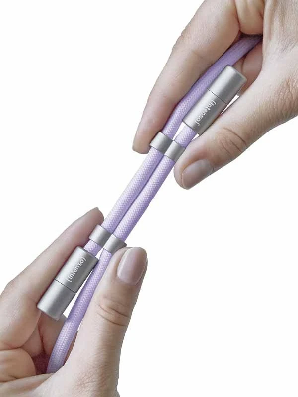 USB-C–USB-C LAIDAS 1,65 M / VIRSUTĖLIS VIOLETINIS 7991003 INTENSO