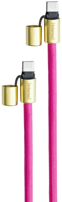Kabelis USB Intenso USB-C - USB-C 1.65 m Rožinė (7991004)