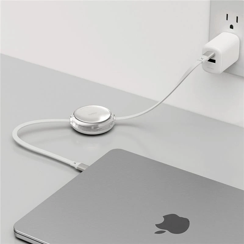 Kabelis iOttie 100W ištraukiamas USB-C kabelis, 2 vnt., baltas