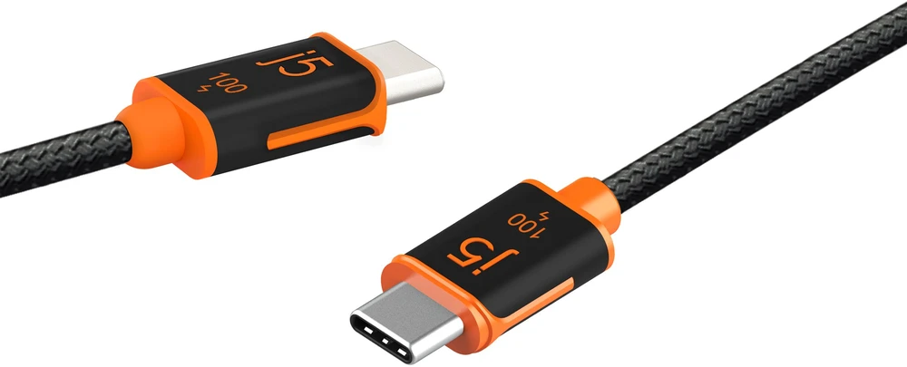 USB kabelis j5create USB-C 100 W sinchronizavimo ir įkrovimo laidas (JUCX25L30-N)