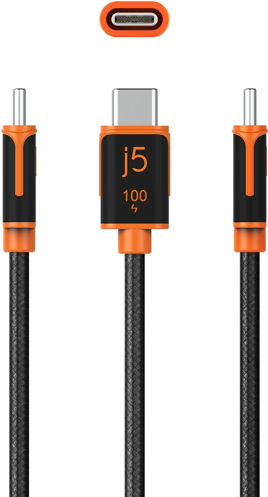 Kabelis USB j5create USB-C 100W Sinchronizavimo ir įkrovimo kabelis (JUCX25L18-N)