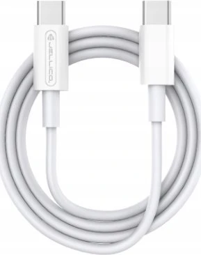 JELLICO kabelis B1 USB-C - USB-C PD 60W 1M Baltas