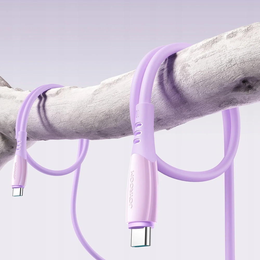 Joyroom S-A59 Vibrant Series 60W USB-C - USB-C kabelis 1.2m - Violetinė
