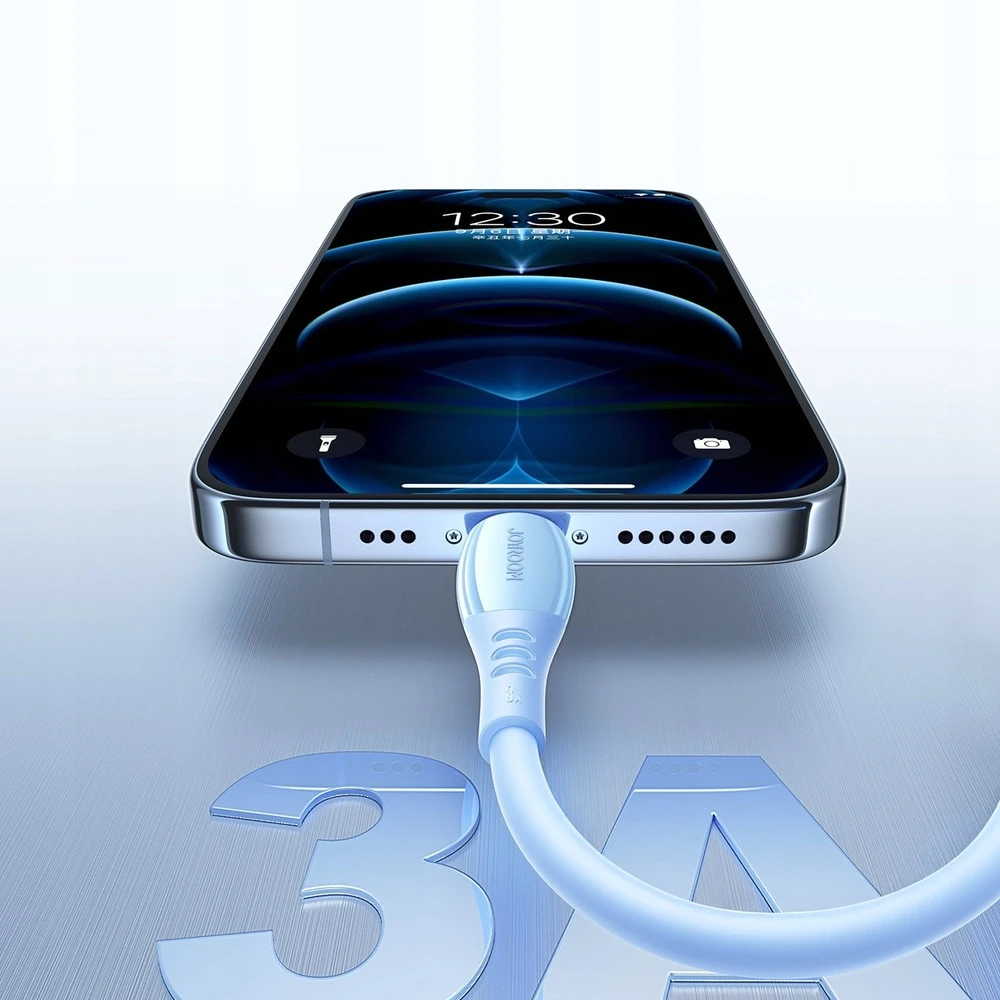 Joyroom S-A59 „Vibrant“ serijos 3A USB-A – „Lightning“ laidas 1,2 m – mėlynas