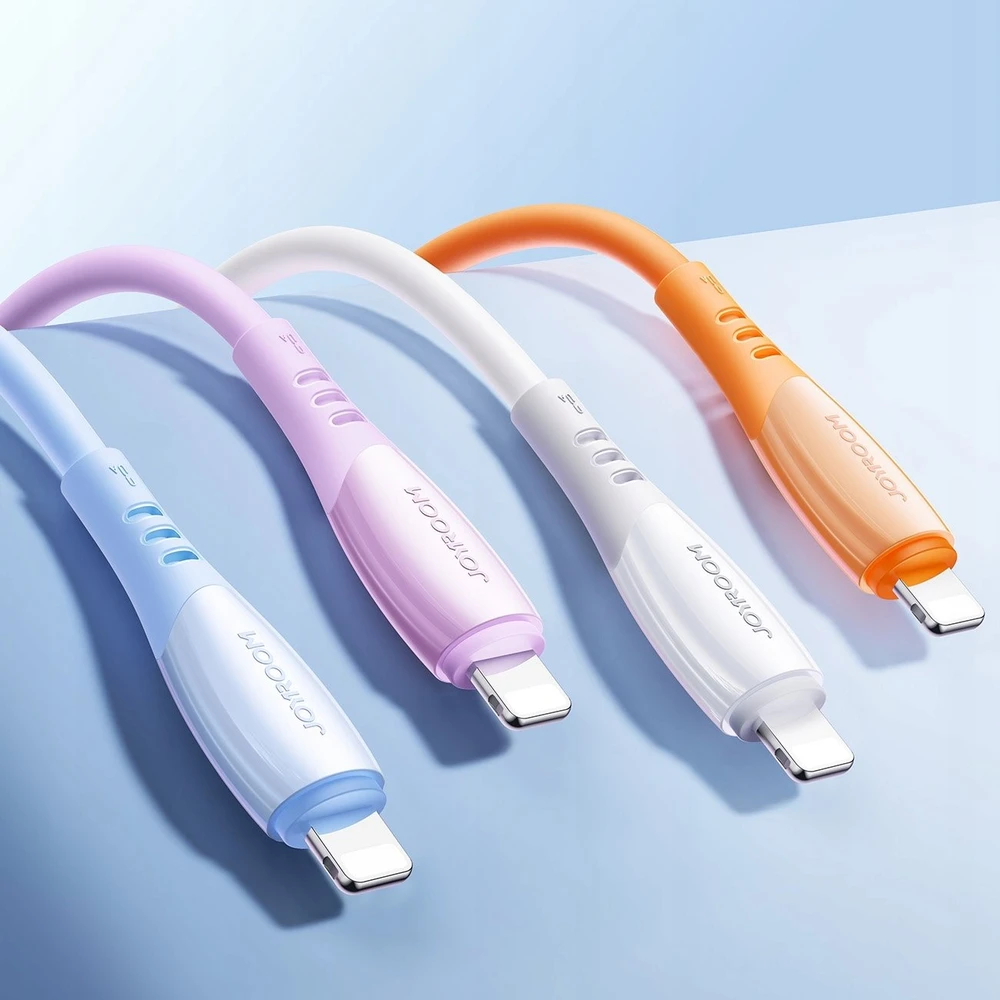 Joyroom S-A59 „Vibrant“ serijos 3A USB-A – „Lightning“ laidas 1,2 m – mėlynas