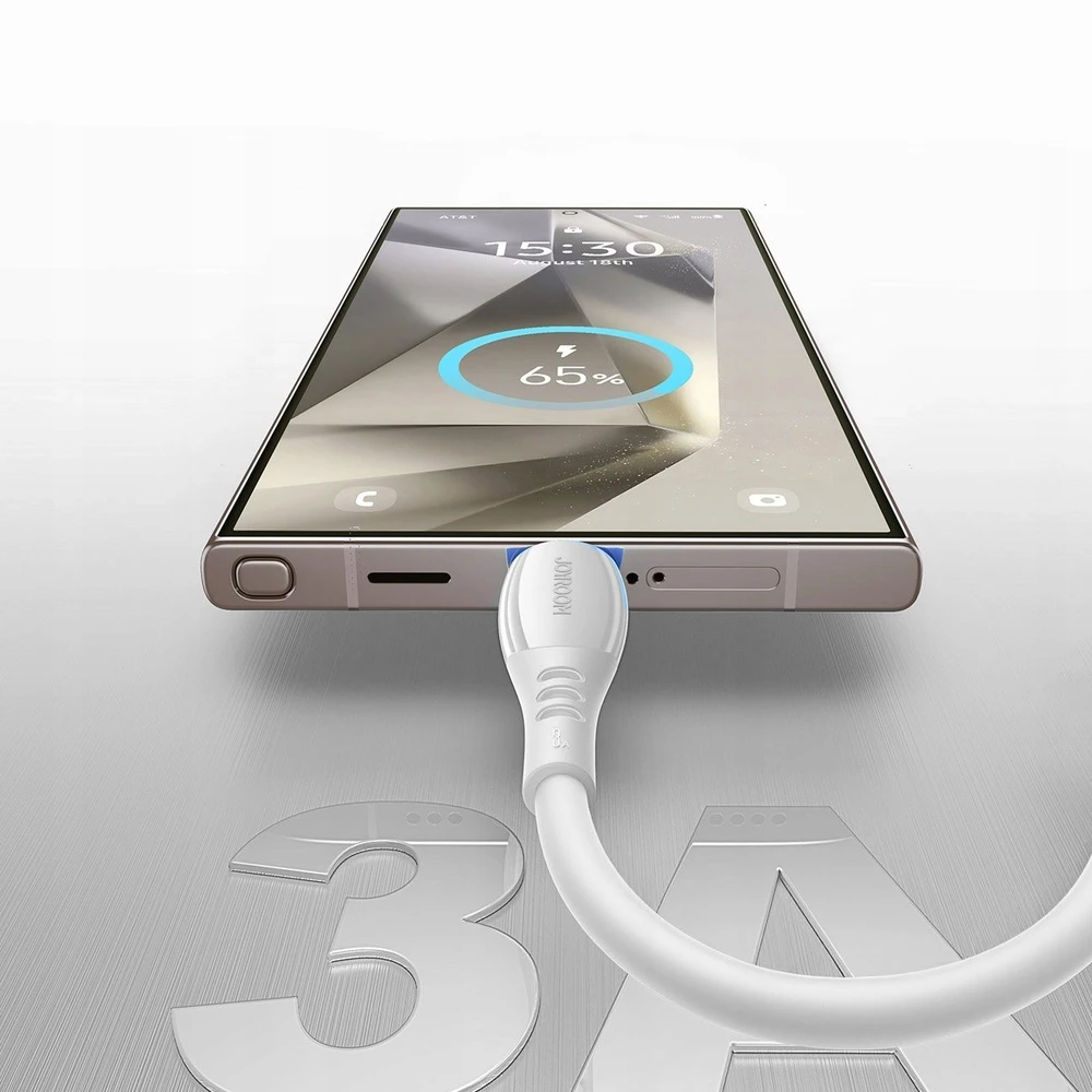Joyroom S-A59 Vibrant Series 3A USB-A - USB-C laidas 1,2 m - baltas