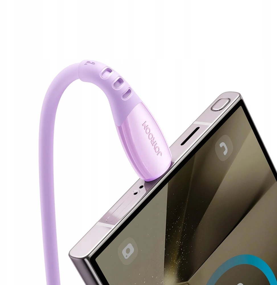 Joyroom S-A59 Vibrant serijos 3A USB-A - USB-C kabelis 1.2m - Violetinė