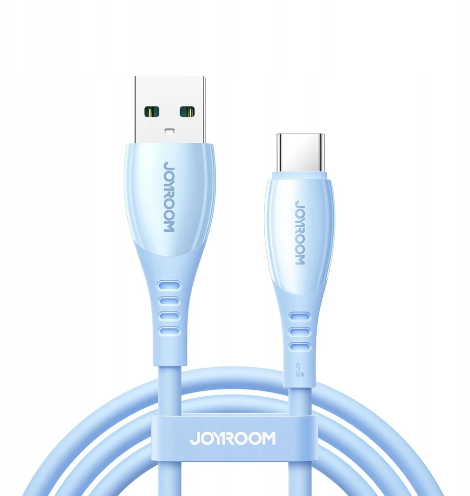 Joyroom S-A59 Vibrant serijos 3A USB-A - USB-C kabelis 1.2m - mėlynas
