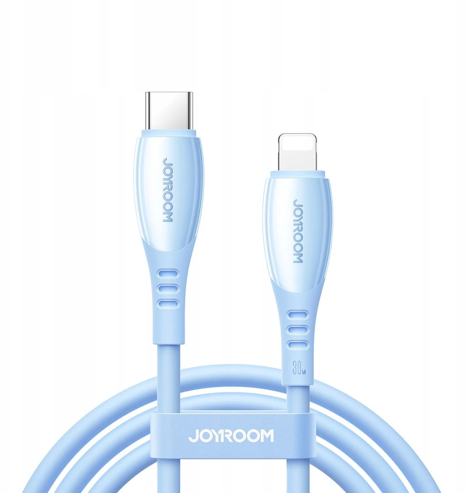 Joyroom S-A59 Vibrant Series 30W USB-C - Lightning kabelis 1.2m - mėlynas