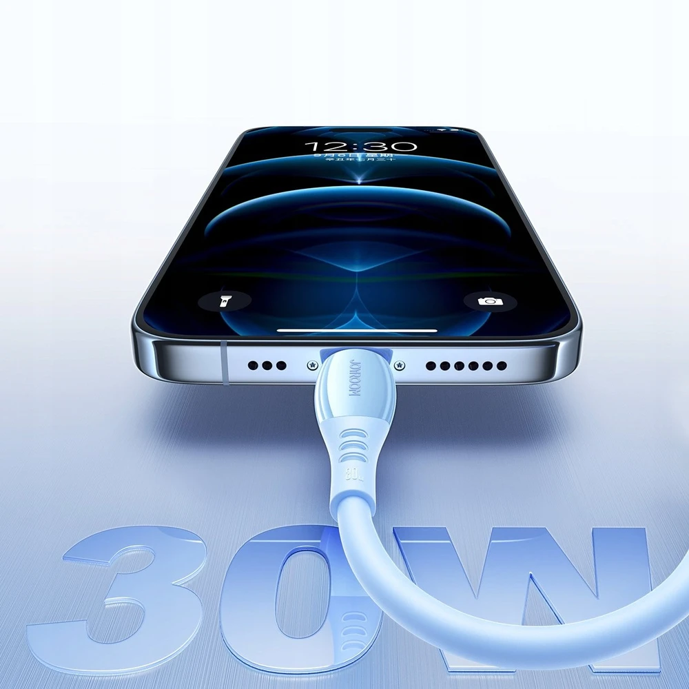Joyroom S-A59 Vibrant Series 30W USB-C - Lightning kabelis 1.2m - mėlynas