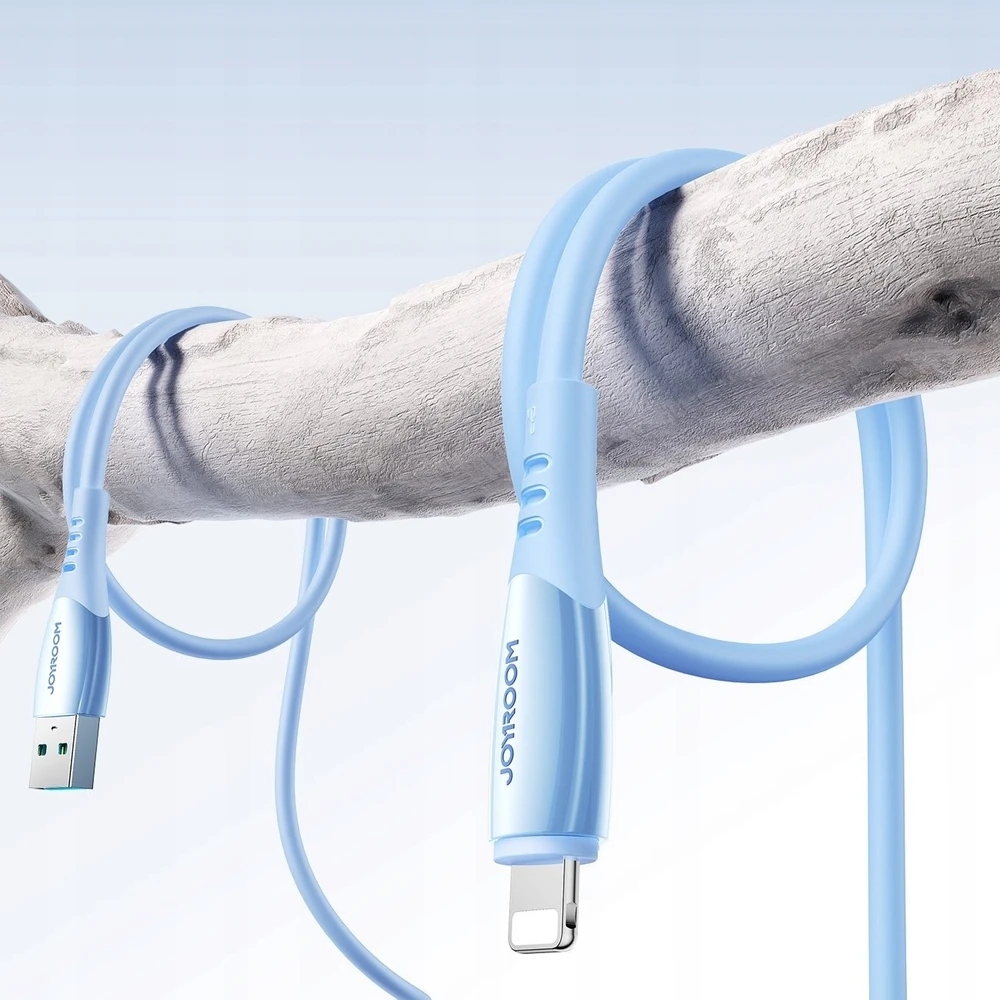 Joyroom S-A59 „Vibrant“ serijos 3A USB-A – „Lightning“ laidas 1,2 m – mėlynas