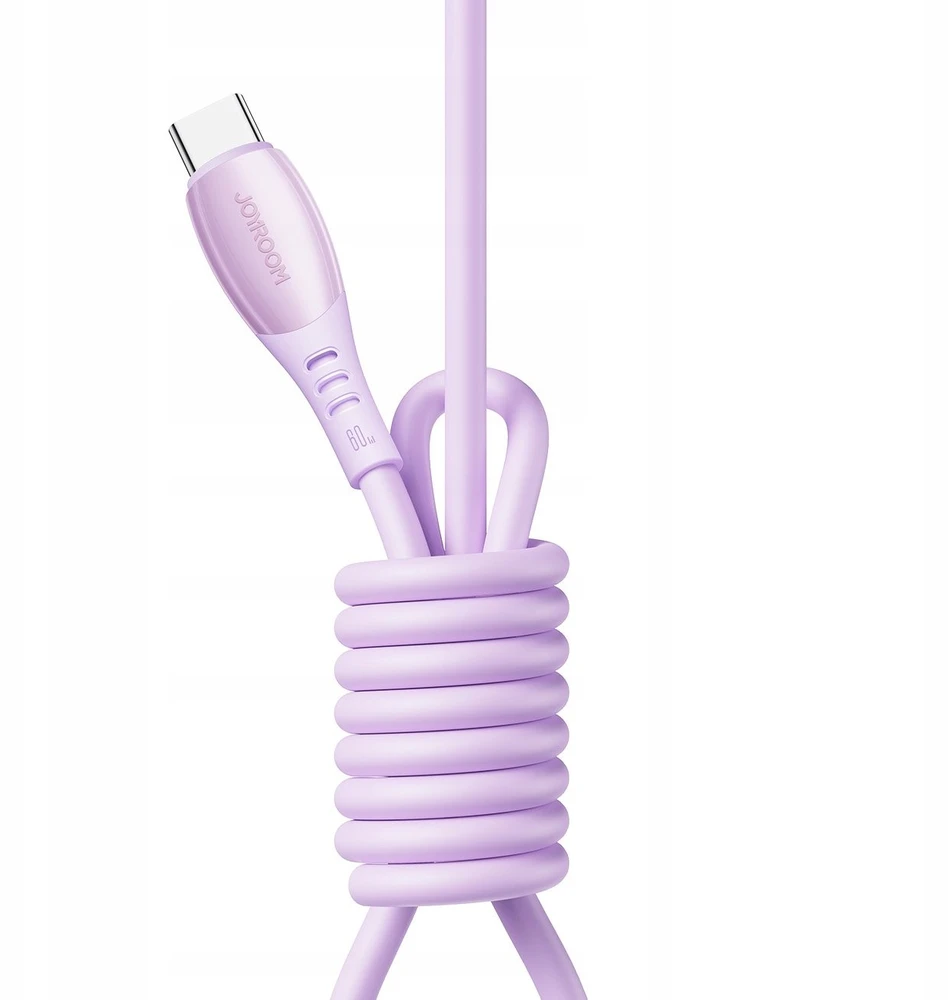 Joyroom S-A59 Vibrant Series 60W USB-C - USB-C kabelis 1.2m - Violetinė