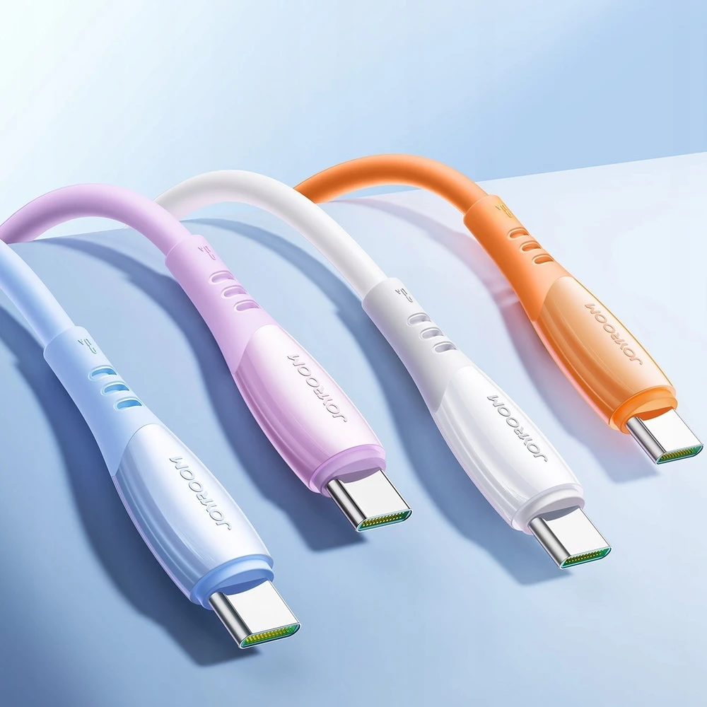 Joyroom S-A59 Vibrant serijos 3A USB-A - USB-C kabelis 1.2m - mėlynas