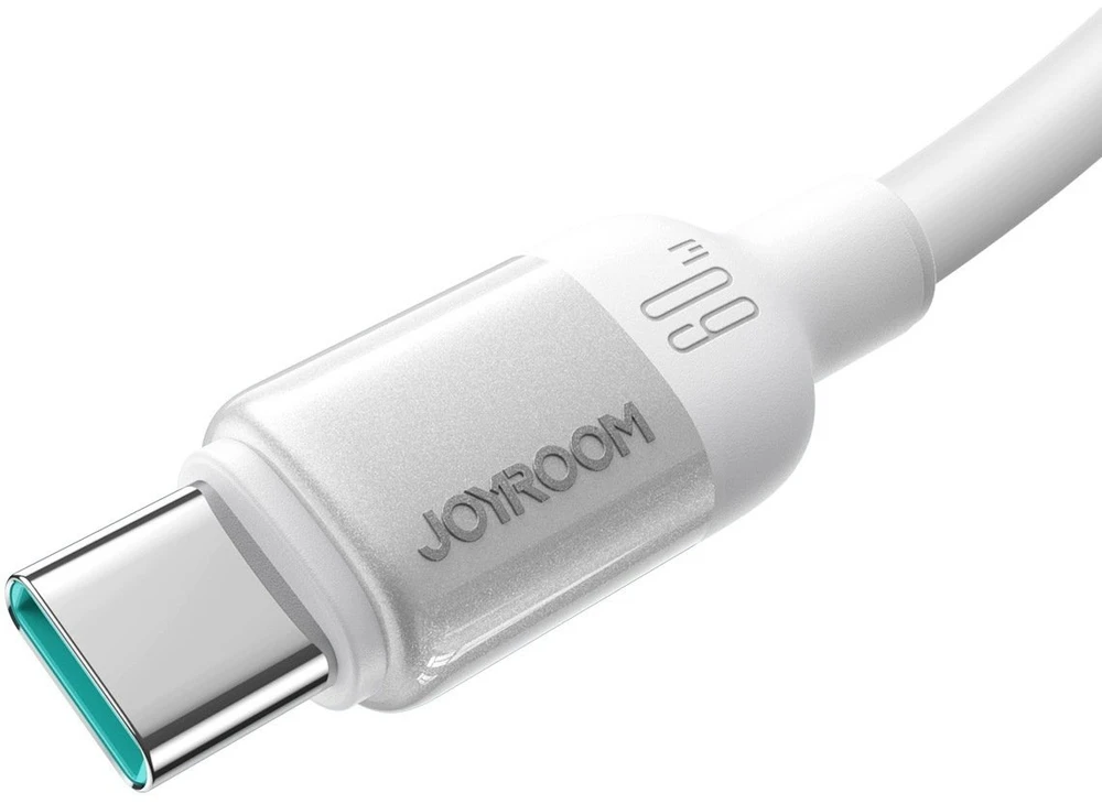 Joyroom S-A62 Lively serijos 60W USB-C - USB-C kabelis 1.2m - Baltas