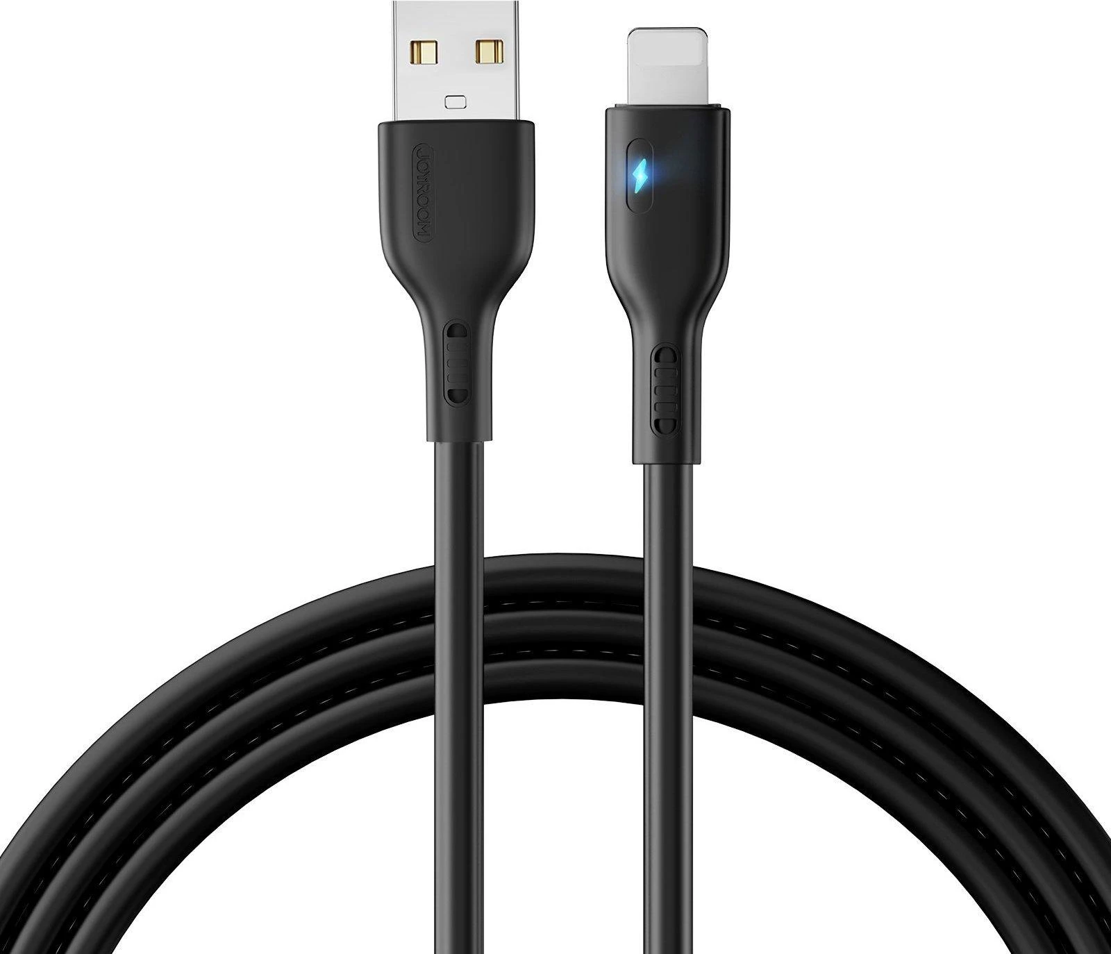 Joyroom Premium Series A13 USB-A / Lightning 2.4A kabelis 2m – juodos spalvos