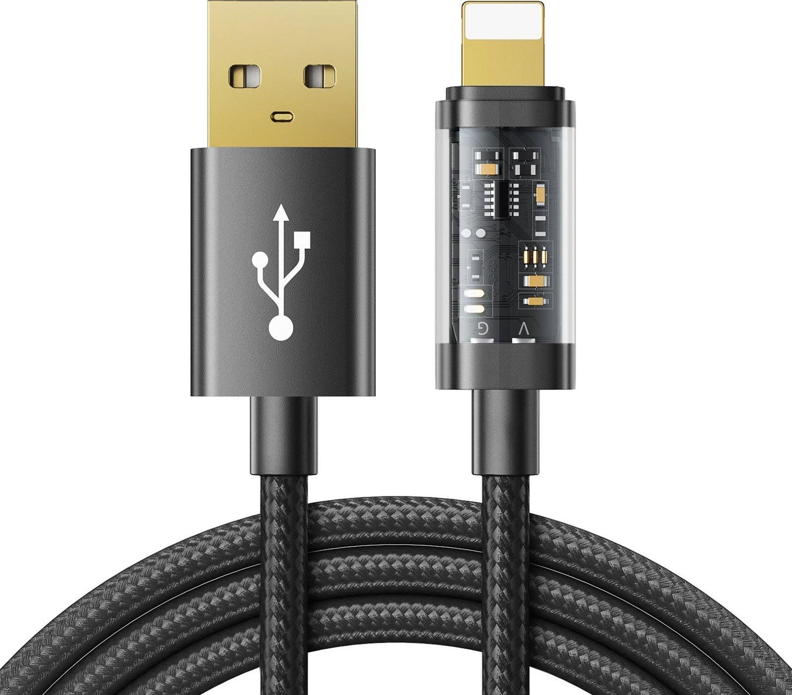 Kabelis prie USB-A / Lightning / 2.4A / 1.2 m Joyroom S-UL012A12 (juodas)
