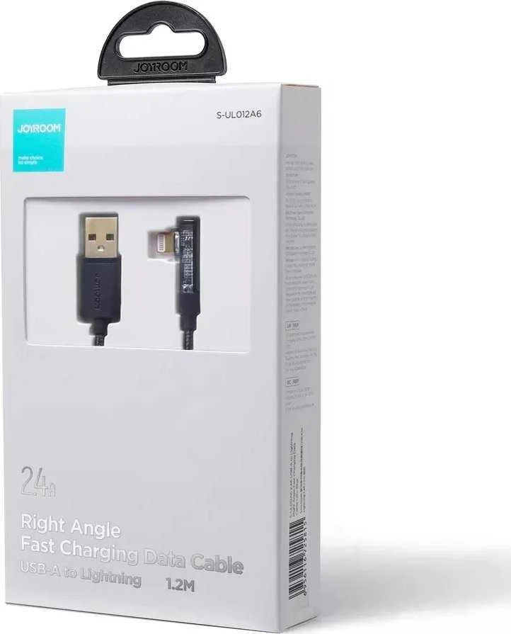 Kampinis kabelis prie USB-A / Lightning / 1.2 m Joyroom S-UL012A6 (mėlynas)