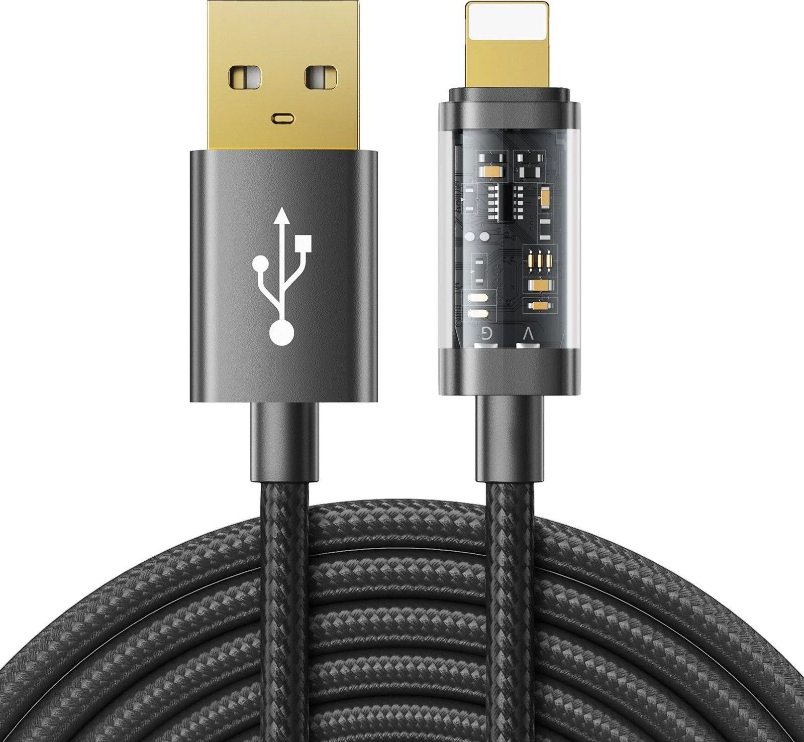 Kabelis prie USB-A / Lightning / 2.4A / 2m Joyroom S-UL012A20 (juodas)