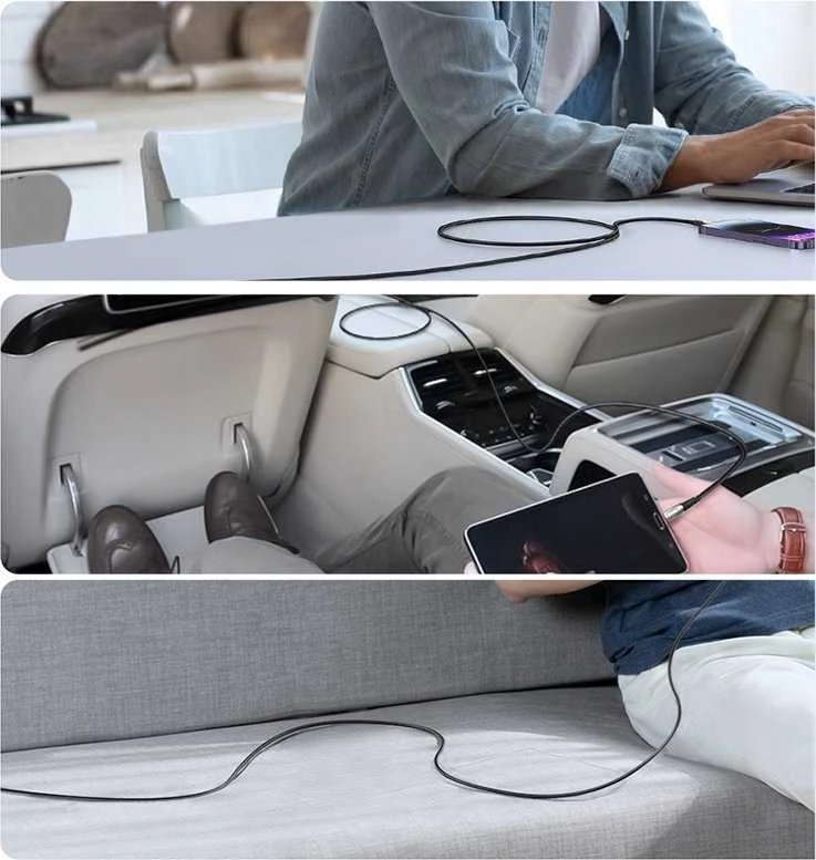 Joyroom Kabelis Pioneer 100W USB į USB C SA31-AC6 / 100W / 1.2m (juodas)
