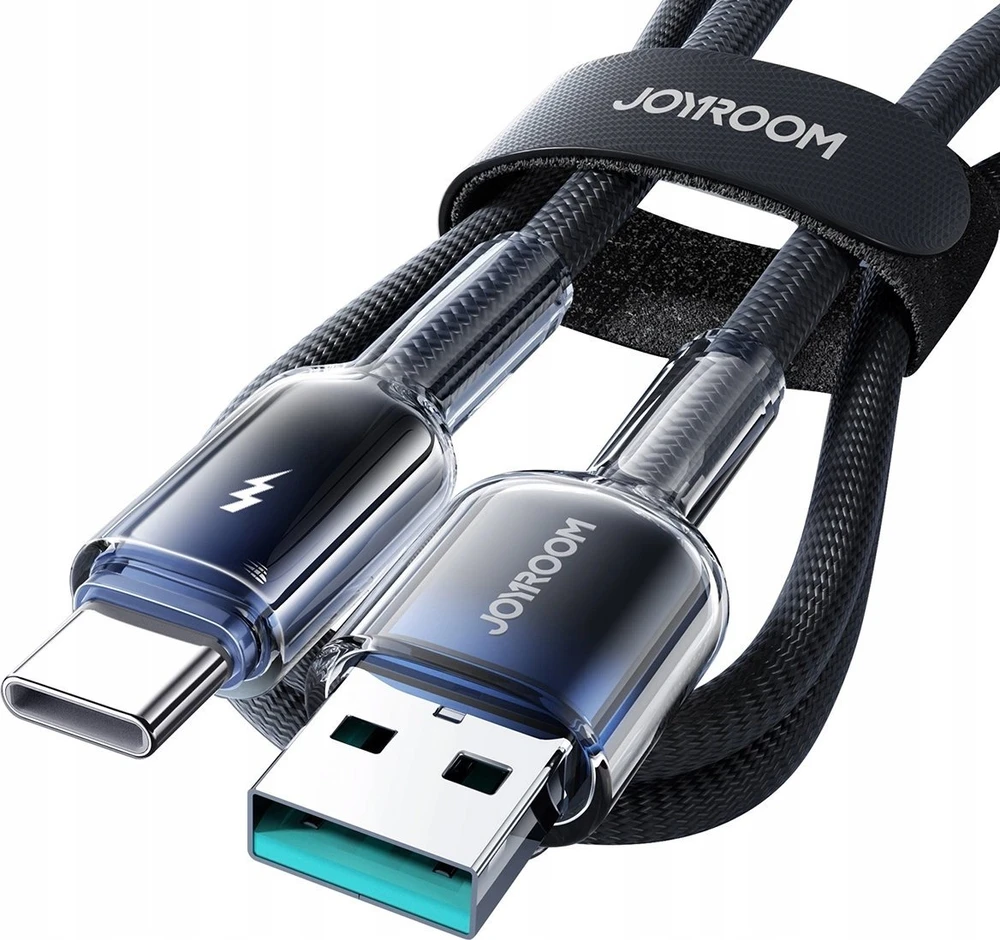 Joyroom USB-A į USB-C kabelis S-A42 3A 1.2m juodos spalvos